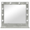 Lustro toaletowe Prostokątny Betonowy szary 60 x 55 x 18 cm
