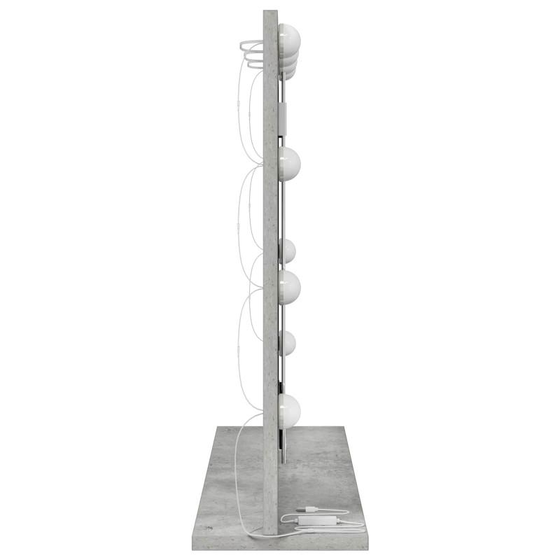 Lustro toaletowe Prostokątny Betonowy szary 60 x 55 x 18 cm