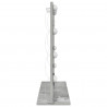 Lustro toaletowe Prostokątny Betonowy szary 60 x 55 x 18 cm