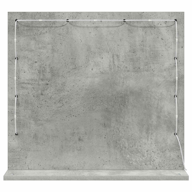 Lustro toaletowe Prostokątny Betonowy szary 60 x 55 x 18 cm