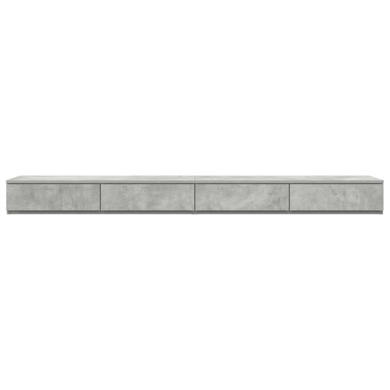 Szuflady do łóżka Betonowy szary 180 x 36,5 x 16,5 cm