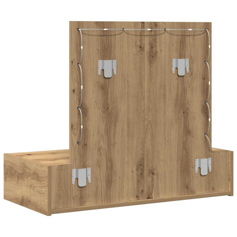 Toaletka Brązowy 83 x 40 x 70 cm Materiał drewnopochodny