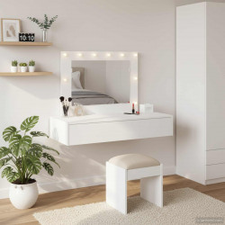 Toaletka Biały 100 x 40 x 70 cm Materiał drewnopochodny