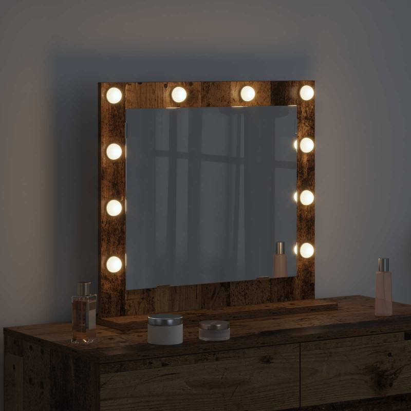 Lustro toaletowe Prostokątny Stare drewno 60 x 55 x 18 cm