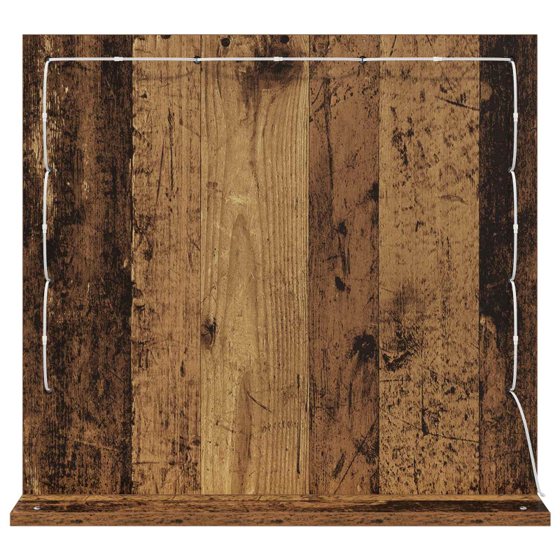 Lustro toaletowe Prostokątny Stare drewno 60 x 55 x 18 cm