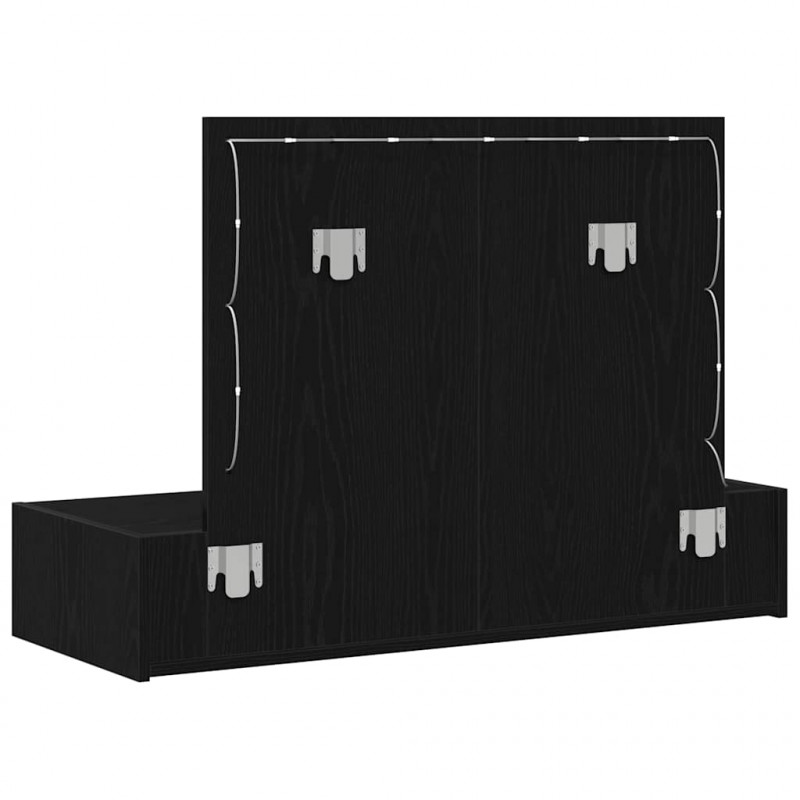 Toaletka Czarny 100 x 40 x 70 cm Materiał drewnopochodny