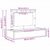 Toaletka Czarny 100 x 40 x 70 cm Materiał drewnopochodny