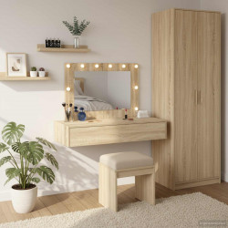 Toaletka Brązowy 100 x 40 x 70 cm Materiał drewnopochodny