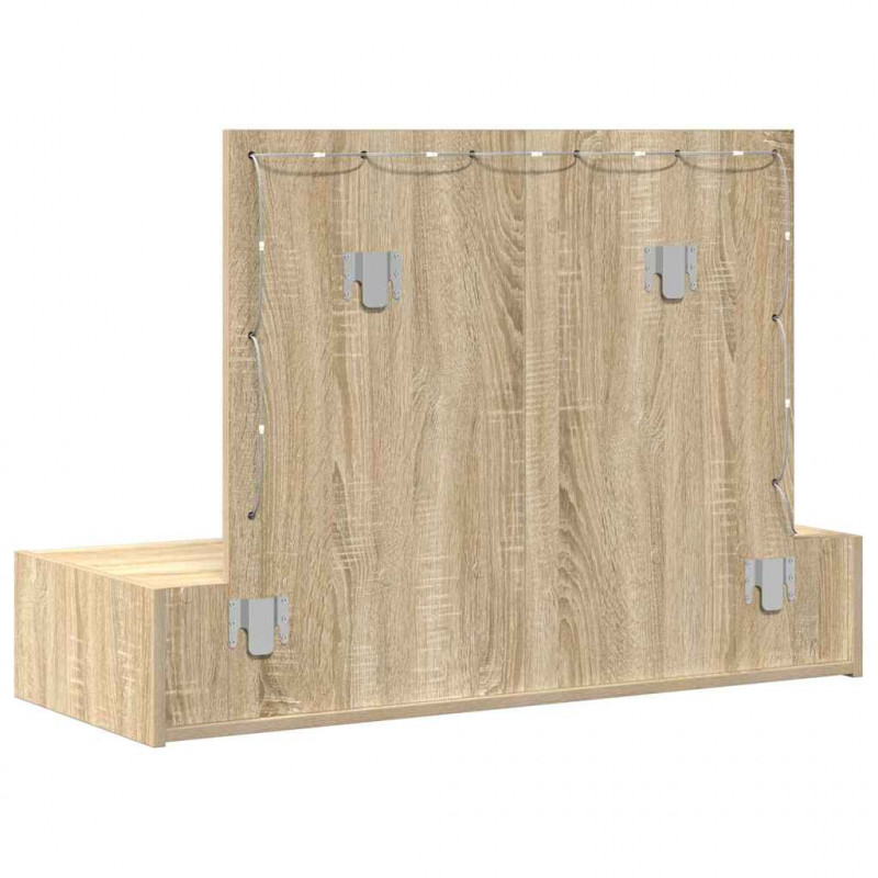 Toaletka Brązowy 100 x 40 x 70 cm Materiał drewnopochodny