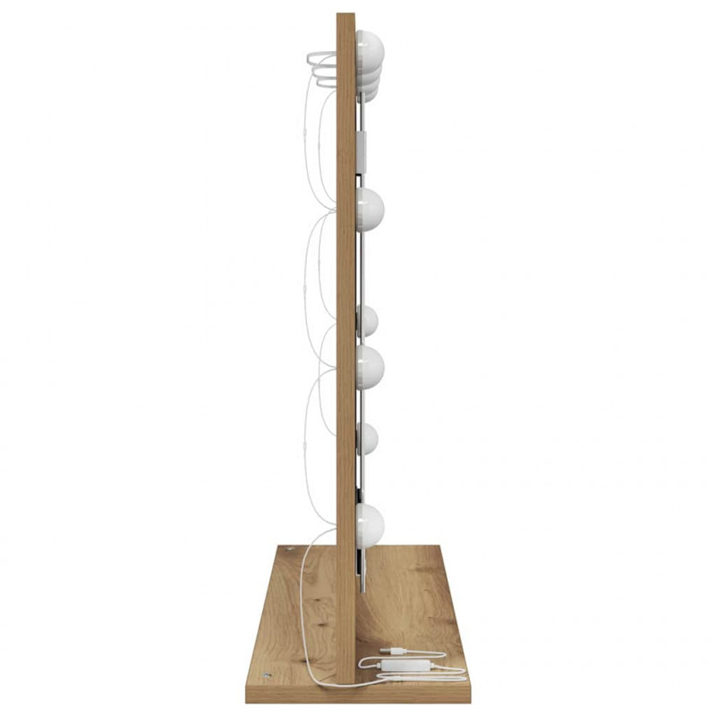 Lustro toaletowe Prostokątny Dąb rzemieślniczy 60 x 55 x 18 cm