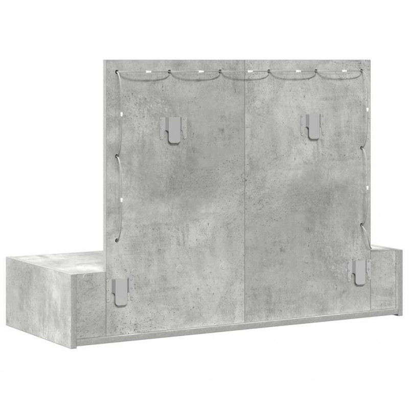 Toaletka Szary 100 x 40 x 70 cm Materiał drewnopochodny