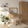 Toaletka Brązowy 100 x 40 x 70 cm Materiał drewnopochodny