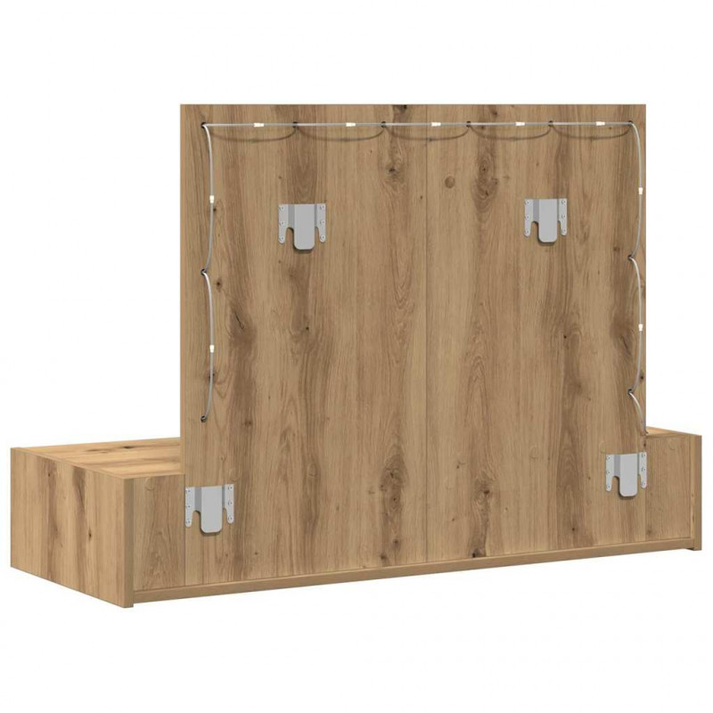 Toaletka Brązowy 100 x 40 x 70 cm Materiał drewnopochodny
