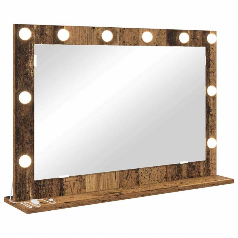 Lustro toaletowe Prostokątny Stare drewno 80 x 55 x 18 cm