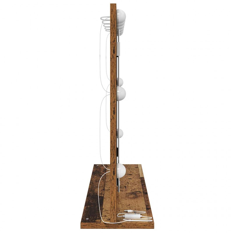 Lustro toaletowe Prostokątny Stare drewno 80 x 55 x 18 cm