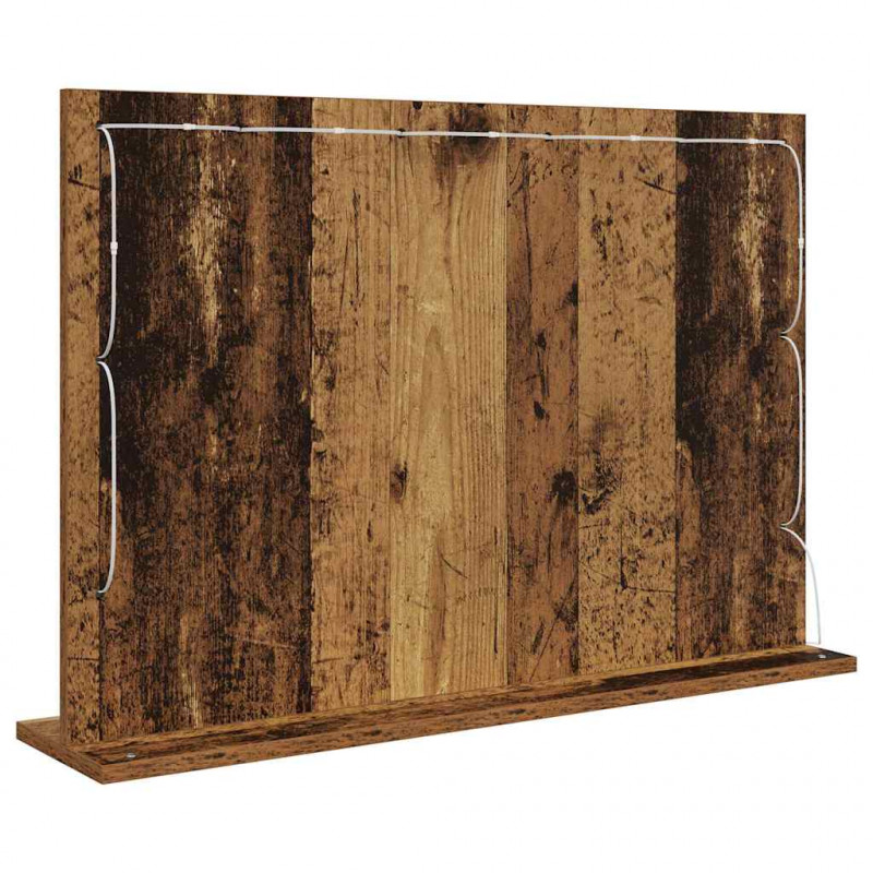 Lustro toaletowe Prostokątny Stare drewno 80 x 55 x 18 cm