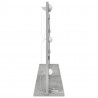 Lustro toaletowe Prostokątny Betonowy szary 100 x 55 x 18 cm