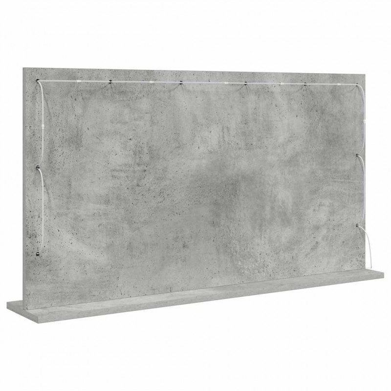 Lustro toaletowe Prostokątny Betonowy szary 100 x 55 x 18 cm