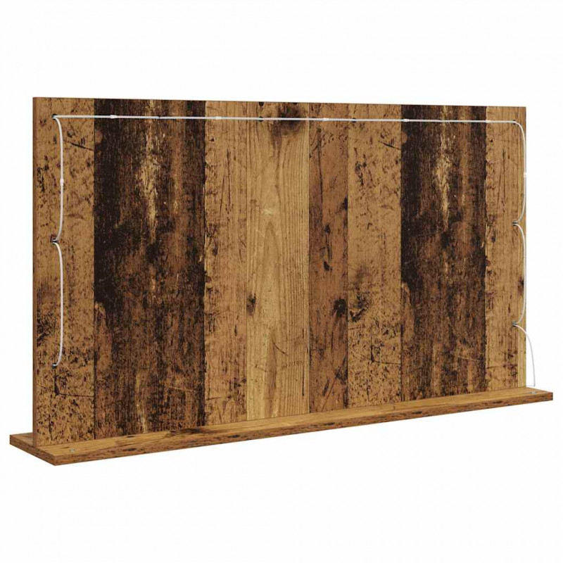 Lustro toaletowe Prostokątny Stare drewno 100 x 55 x 18 cm