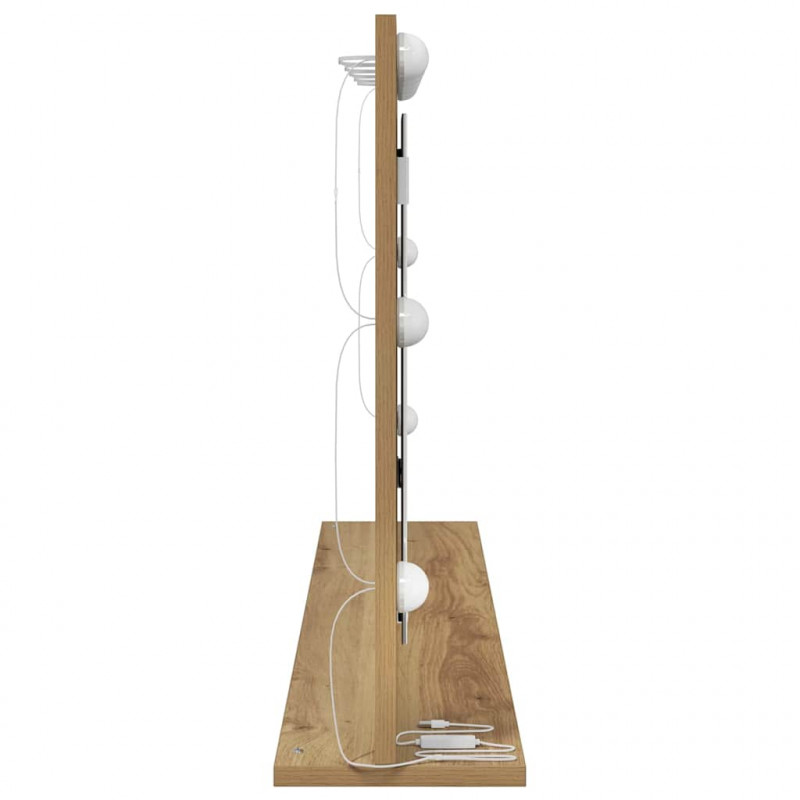 Lustro toaletowe Prostokątny Dąb rzemieślniczy 100 x 55 x 18 cm