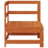 Sofa narożna do ogrodu Lite drewno sosnowe Woskowy Brąz