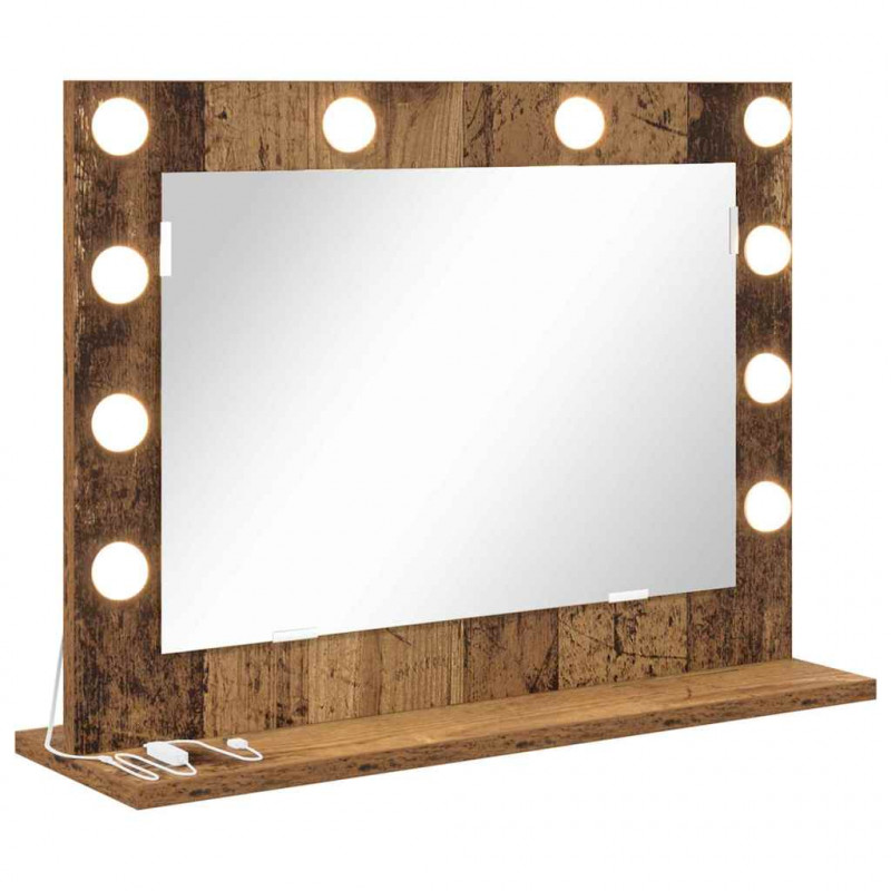 Lustro toaletowe Prostokątny Stare drewno 60 x 45 x 18 cm