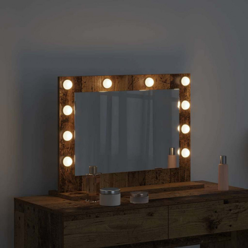 Lustro toaletowe Prostokątny Stare drewno 60 x 45 x 18 cm