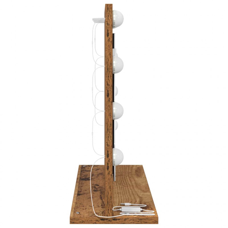 Lustro toaletowe Prostokątny Stare drewno 60 x 45 x 18 cm