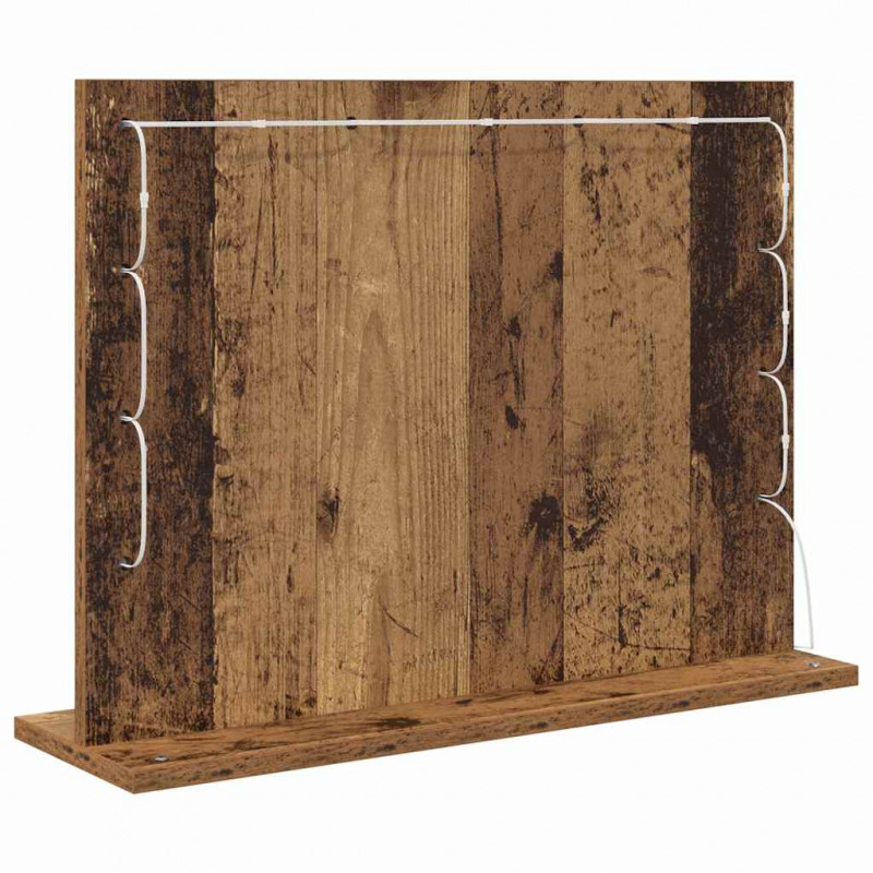 Lustro toaletowe Prostokątny Stare drewno 60 x 45 x 18 cm