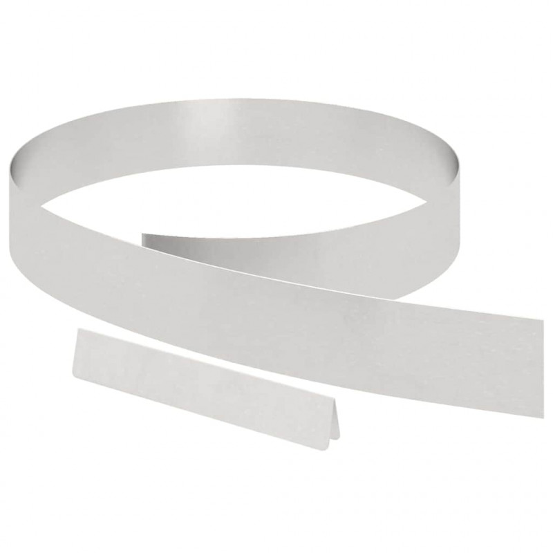 Krawężnik do trawnika Srebrny 450 x 0.05 x 15 cm
