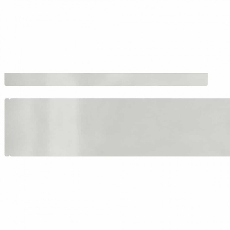 Krawężnik do trawnika 4 pcs Srebrny 450 x 0.05 x 15 cm