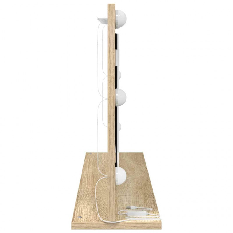 Lustro toaletowe Prostokątny Dąb Sonoma 80 x 45 x 18 cm