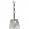 Lustro toaletowe Prostokątny Betonowy szary 80 x 45 x 18 cm