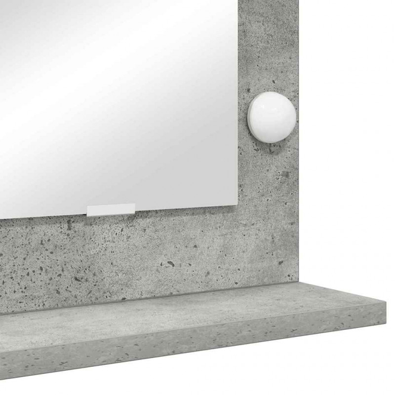 Lustro toaletowe Prostokątny Betonowy szary 80 x 45 x 18 cm