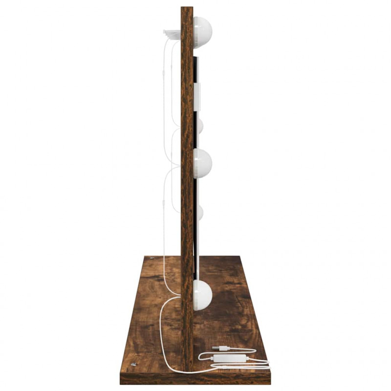 Lustro toaletowe Prostokątny Dąb wędzony 80 x 45 x 18 cm