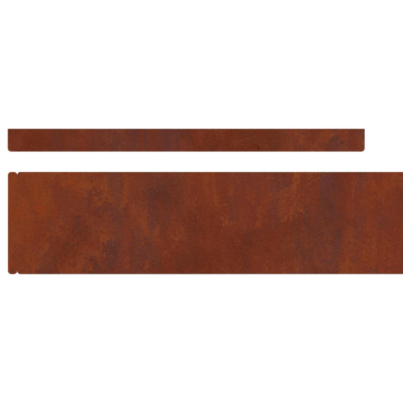 Krawężnik do trawnika Rdzawy 450 x 0.05 x 15 cm