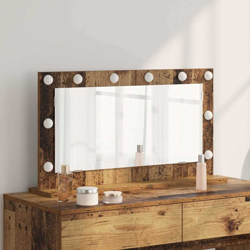 Lustro toaletowe Prostokątny Stare drewno 80 x 45 x 18 cm