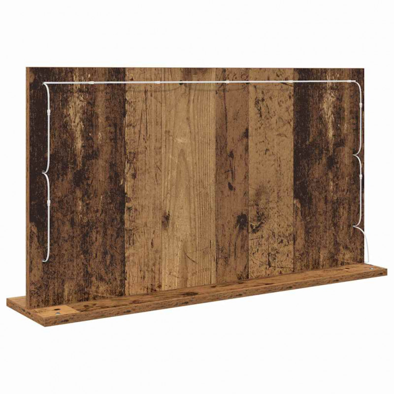 Lustro toaletowe Prostokątny Stare drewno 80 x 45 x 18 cm