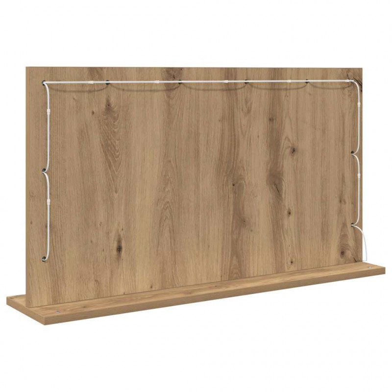 Lustro toaletowe Prostokątny Dąb rzemieślniczy 80 x 45 x 18 cm