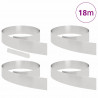 Krawężnik do trawnika 4 pcs Srebrny 450 x 0.05 x 15 cm