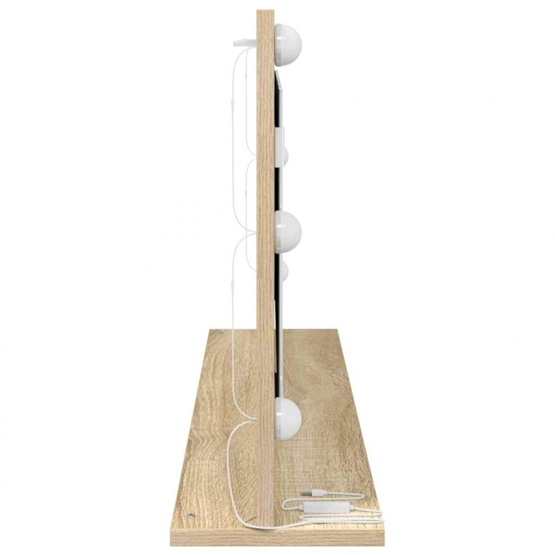 Lustro toaletowe Prostokątny Dąb Sonoma 100 x 45 x 18 cm