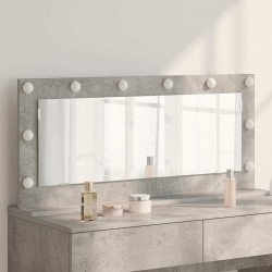 Lustro toaletowe Prostokątny Betonowy szary 100 x 45 x 18 cm
