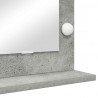 Lustro toaletowe Prostokątny Betonowy szary 100 x 45 x 18 cm