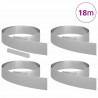 Krawężnik do trawnika 4 pcs Srebrny 450 x 0.05 x 15 cm