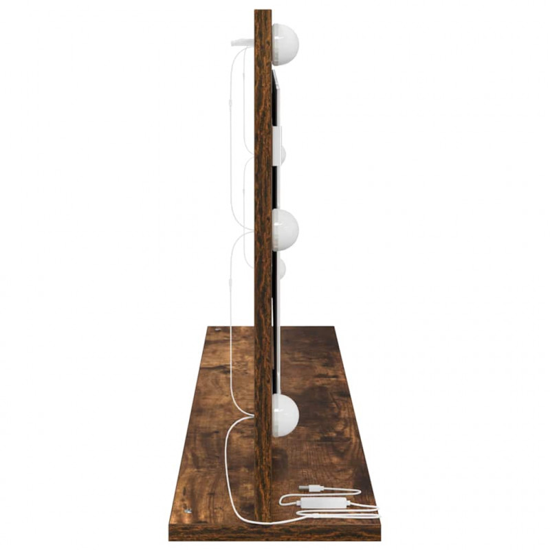 Lustro toaletowe Prostokątny Dąb wędzony 100 x 45 x 18 cm