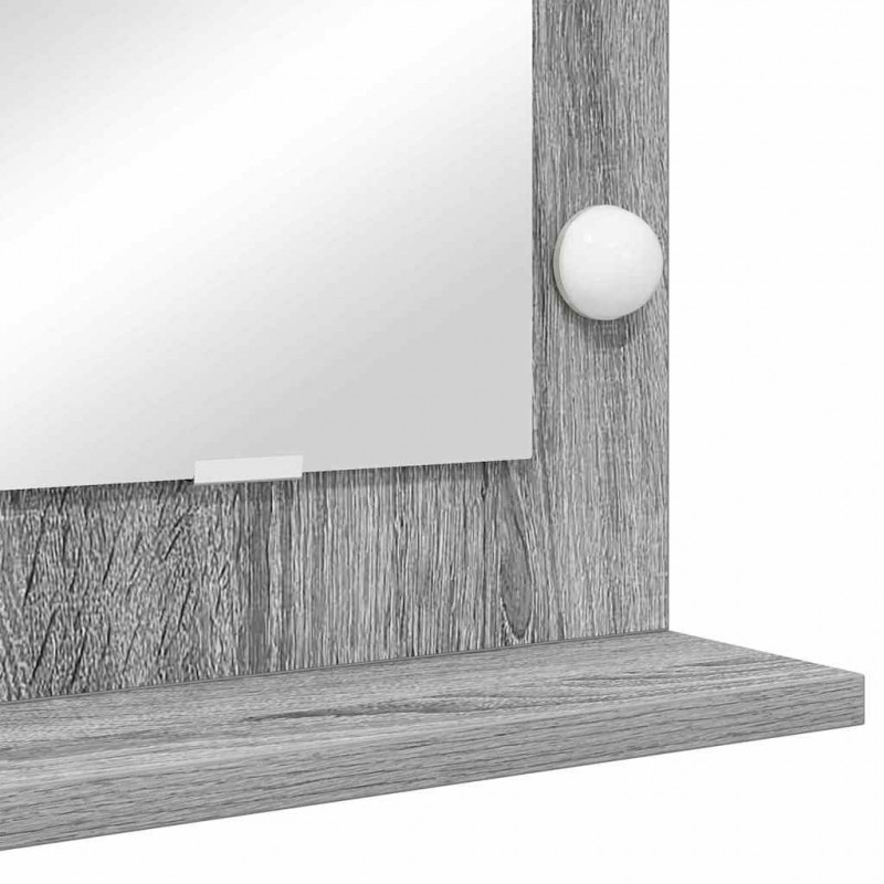 Lustro toaletowe Prostokątny Szary Sonoma 100 x 45 x 18 cm
