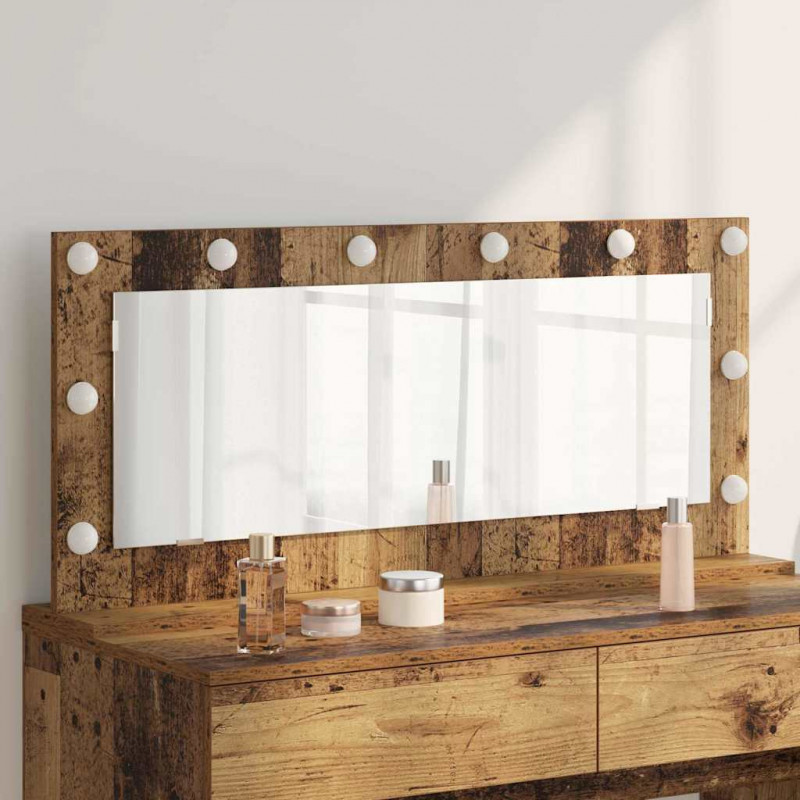Lustro toaletowe Prostokątny Stare drewno 100 x 45 x 18 cm