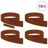 Krawężnik do trawnika 4 pcs Rdzawy 450 x 0.05 x 15 cm