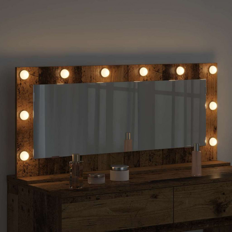 Lustro toaletowe Prostokątny Stare drewno 100 x 45 x 18 cm