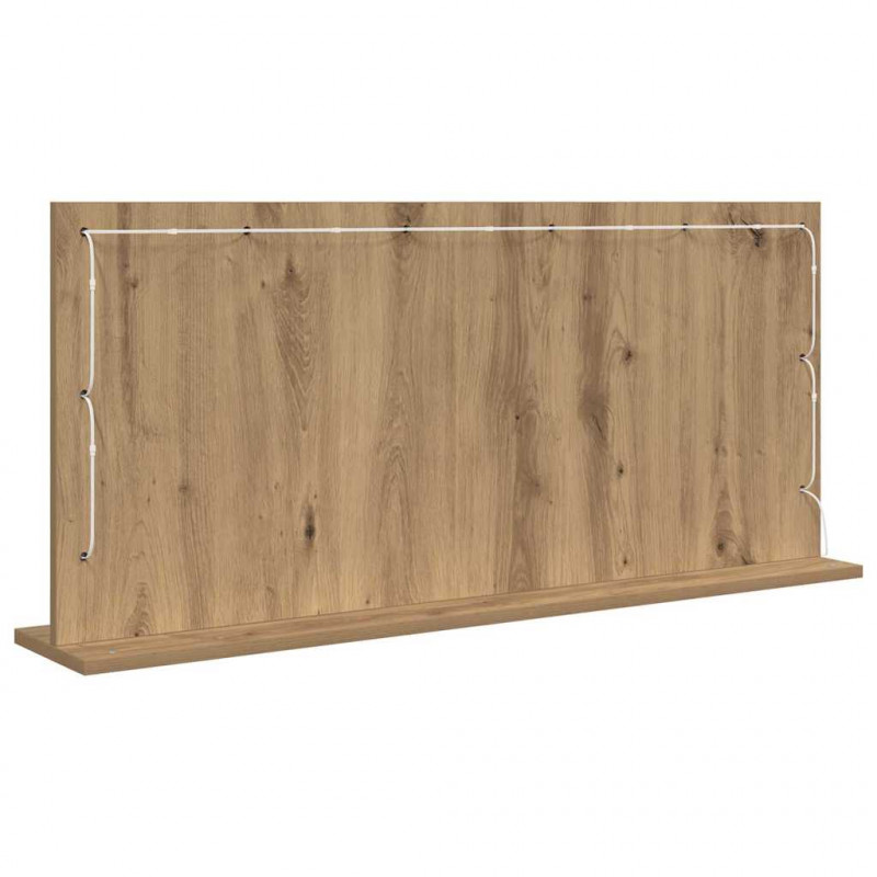 Lustro toaletowe Prostokątny Dąb rzemieślniczy 100 x 45 x 18 cm